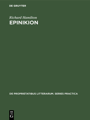 cover image of Epinikion